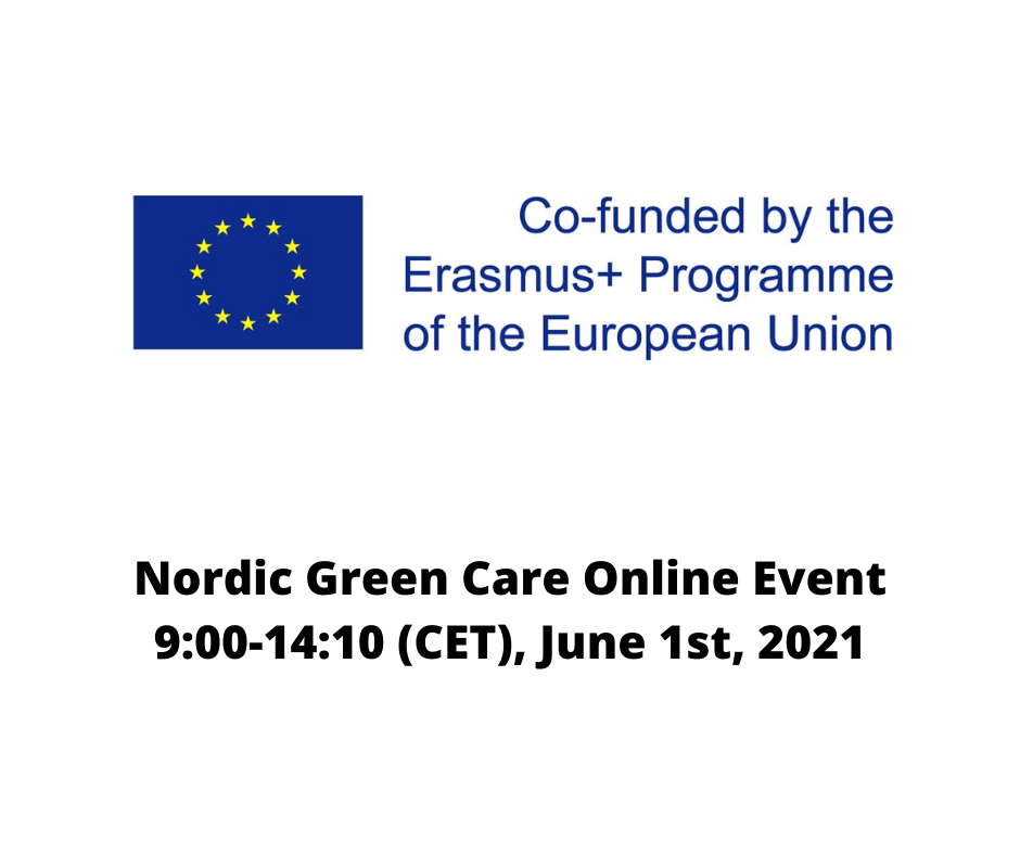 Nordic Green Care Online Event June 1st, 2021